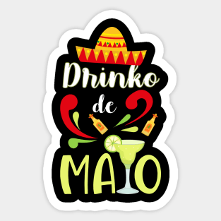 Drinko De Mayo Cinco de Mayo Sticker